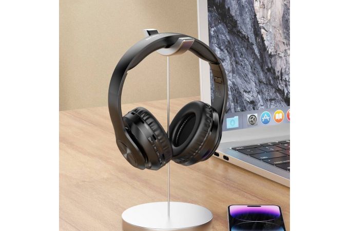 Наушники мониторные беспроводные BOROFONE BO24 Gratified wireless headset Bluetooth (черный)