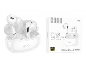 Наушники вакуумные беспроводные HOCO EW60 Plus Norman true wireless ANC BT headset (белый)