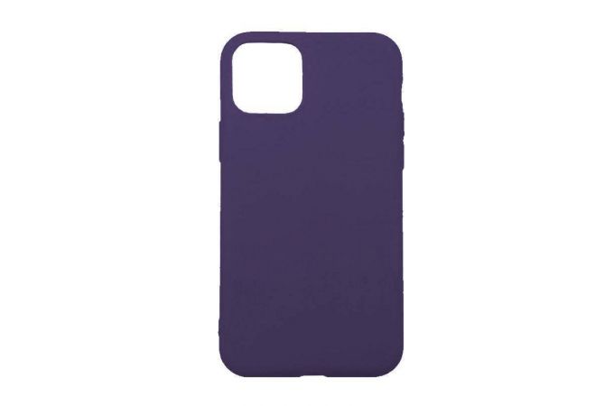 Чехол для iPhone 11 (6.1) Silicone Case Soft Touch (темно-фиолетовый)