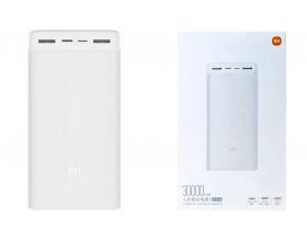 Универсальный дополнительный аккумулятор Power Bank MI 30 000 mAh (белый)