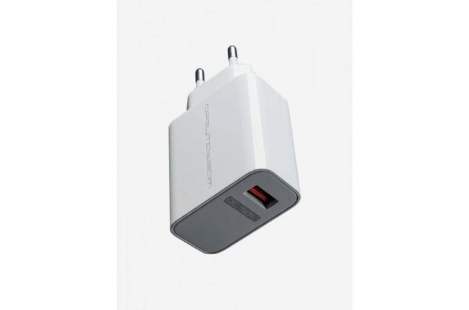 Сетевое зарядное устройство USB Орбита OT-APU65 QC3.0, 3000mA, (белый)