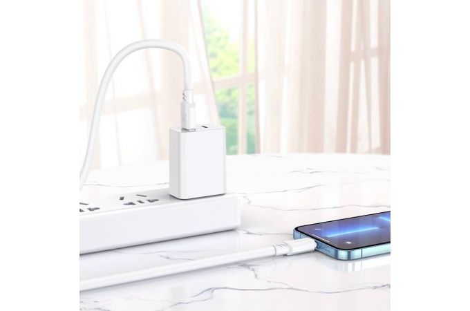 Кабель USB - Lightning BOROFONE BX81 2,4A (белый) 1м