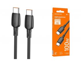 Кабель USB Type-C - USB Type-C BOROFONE BX93, PD100W (черный) 1м