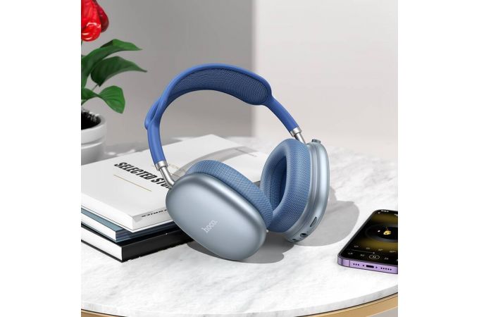Наушники мониторные беспроводные HOCO W55 Pleasing BT headphones (серебристый)