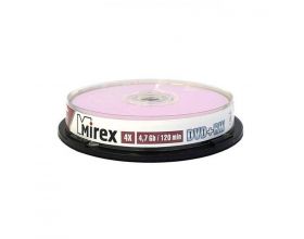 DVD+RW Mirex 4,7 Гб 4X Cake box 10 (пластиковый туб 10 шт)