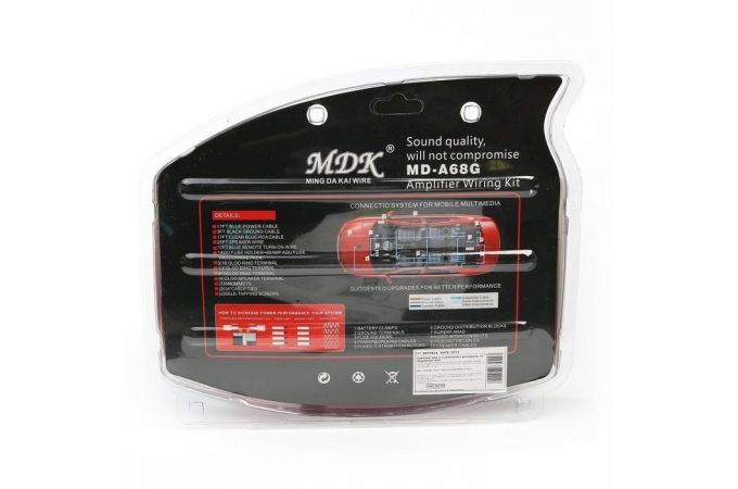 Набор кабелей для автоакустики MDK 6GA (5 метров)