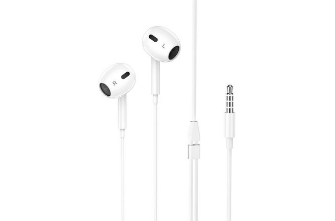 Наушники вакуумные проводные BOROFONE BM80 Max Gorgeous (белый)