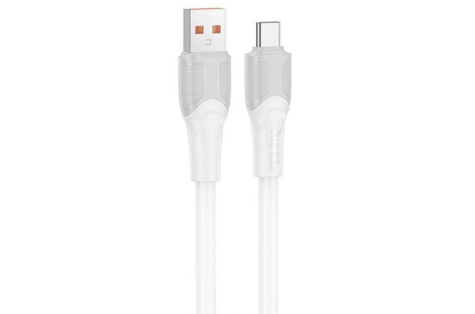 Кабель USB - USB Type-C HOCO X106 5A Big bull charging data cable Type-C (белый) 3м