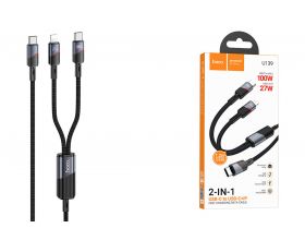 Кабель USB Type-C - Lightning HOCO U139 100W (черный)