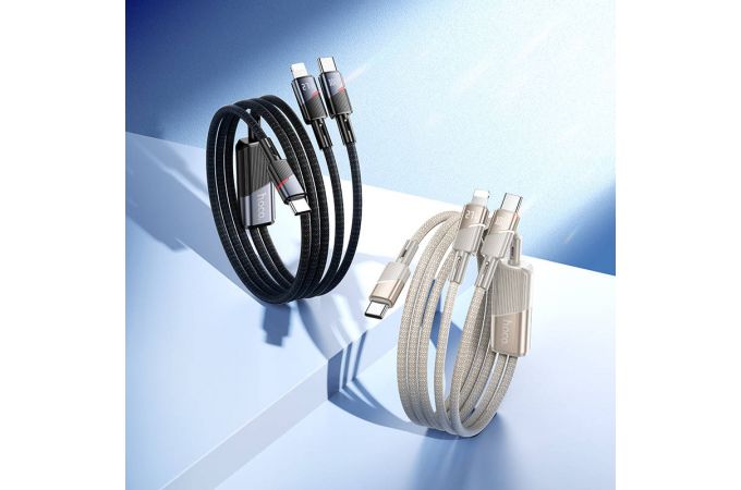 Кабель USB Type-C - Lightning HOCO U139 100W (черный)
