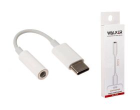Переходник AUX на Type-C WALKER WA-020  работает со всеми телефонами