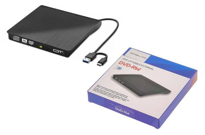 Внешний DVD привод USB 3.0 Орбита OT-PCA03 (CD/DVD R/RW)