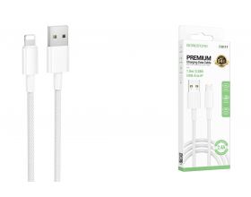 Кабель USB - Lightning BOROFONE BX117 Source (белый) 1м