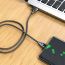 Кабель USB - USB Type-C HOCO U88 3A (черный) 1,2м (в оплетке, LED индикатор)