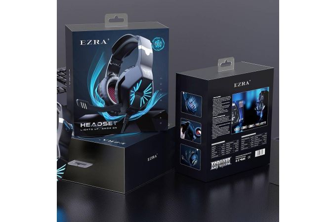 Наушники мониторные проводные с микрофоном EZRA GE02 (серый)