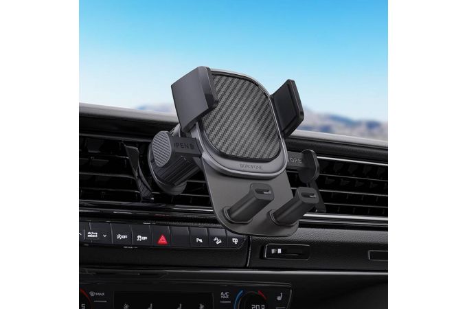 Держатель автомобильный для телефона BOROFONE BH120 Delightful one-button с креплением в воздуховод цвет черный