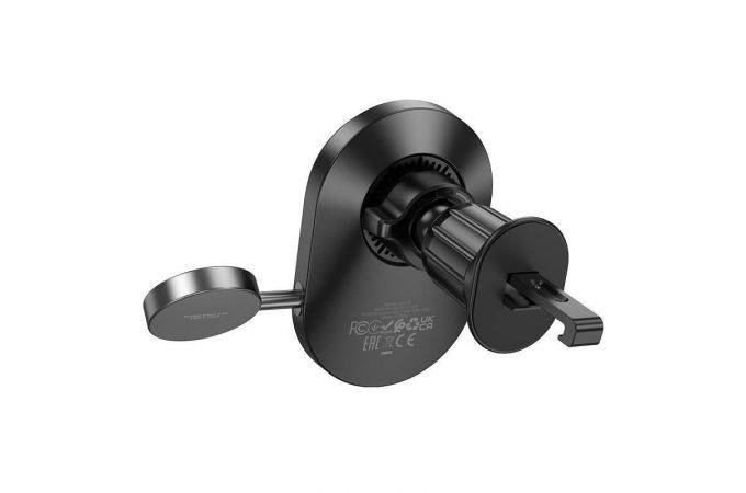 Держатель автомобильный для телефона BOROFONE BH219 Fine 2-in-1 wireless fast charging car holder (air outlet) черный