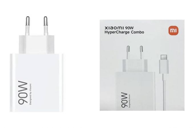 Сетевое зарядное устройство USB Xiaomi 90W USB+PD (Л)