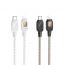 Кабель USB Type-C - Lightning HOCO U124 Stone PD20W (черный) 1м силиконовый