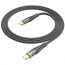 Кабель USB Type-C - USB Type-C HOCO U121 60W (черный) 1м
