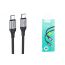 Кабель USB Type-C - USB Type-C HOCO X102 PD60W (черный) 1м