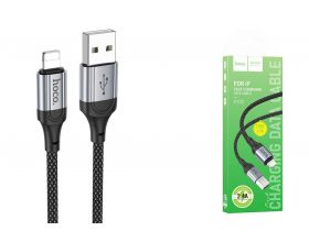 Кабель USB - Lightning HOCO X102, 2,4A (черный) 1м