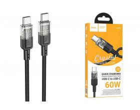 Кабель USB Type-C - USB Type-C HOCO U129 60W (черный) 1м