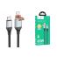 Кабель USB Type-C - USB Type-C HOCO U128 Viking 60W (черный) 1м  (2 в 1 дополнительный порт USB-A)