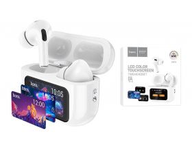 Наушники вакуумные беспроводные HOCO EW72 Soar true wireless ANC (белый) с дисплеем