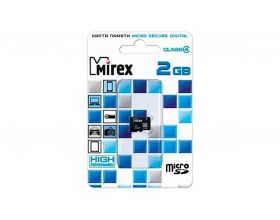 Карта памяти Mirex 2GB MicroSD c адаптером