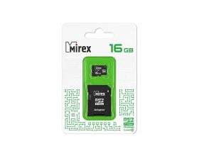 Карта памяти Mirex 16GB MicroSD (Сlass10) с адаптером