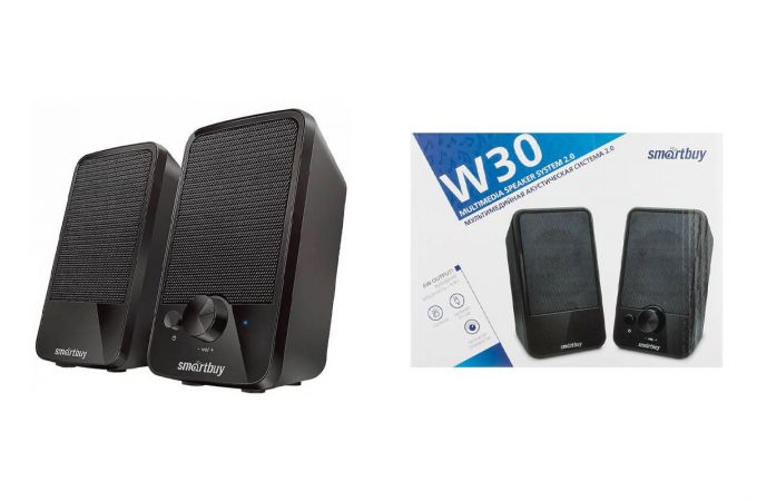 Акустическая система 2.0 SmartBuy W30, 6Вт, динамики 76мм, USB (SBA-4850)/20
