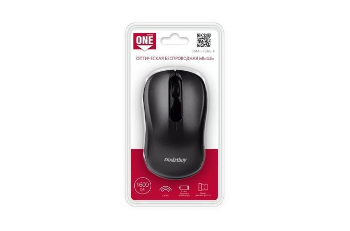 Мышь беспроводная Smartbuy ONE 378 (SBM-378AG-K) (черный)