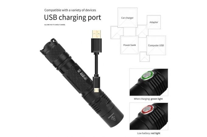 Фонарь ручной BORUIT BC03