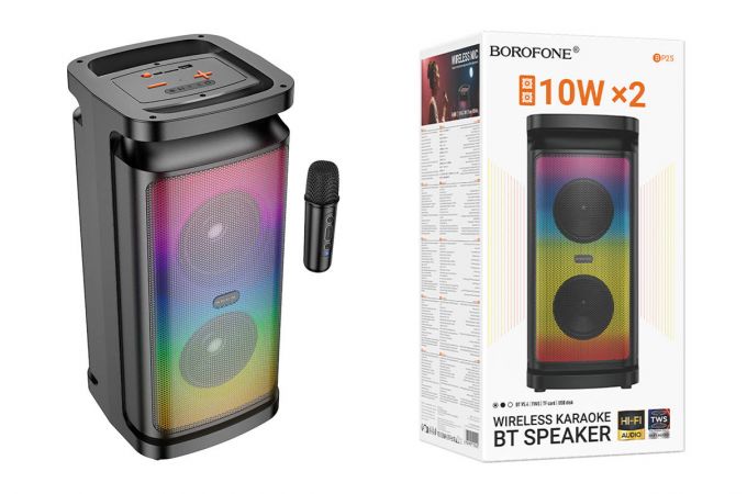 Активная напольная акустика BOROFONE BP25 Vida BT с микрофоном (черный)