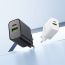 Сетевое зарядное устройство USB + USB-C + кабель Type-C BOROFONE BA88A Navy PD20W QC3.0 (черный)