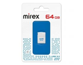 Флешка USB 3.0 Mirex MINCA WHITE 64GB (ecopack)