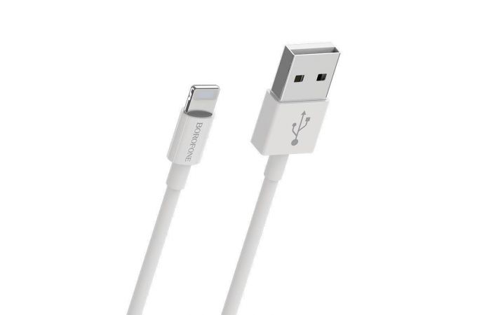 Кабель USB - Lightning BOROFONE BX22, 2,4A (белый) 1м