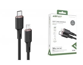 Кабель USB Type-C - Lightning ACEFAST C2-01, (черный) 1,2м
