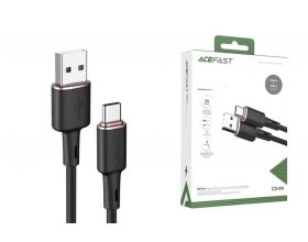 Кабель USB - USB Type-C ACEFAST С2-04 (черный) 1,2м (силикон)