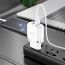 Сетевое зарядное устройство 2USB + кабель Lightning HOCO N4 Aspring 2400mAh (белый)