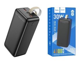Универсальный дополнительный аккумулятор Power Bank HOCO J111С  30W (40000 mAh) (черный)