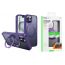 Чехол для телефона iPhone 15 Pro HOCO Rotating magnetic case for iP15 Pro (фиолетовый) (AS1)