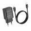 Сетевое зарядное устройство USB-C + кабель Lightning - Type-C BOROFONE BA65A PD20W, 3А (черный)