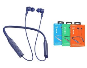 Наушники вакуумные беспроводные BOROFONE BE59 Rhythm neckband wireless BT headset Bluetooth (синий)
