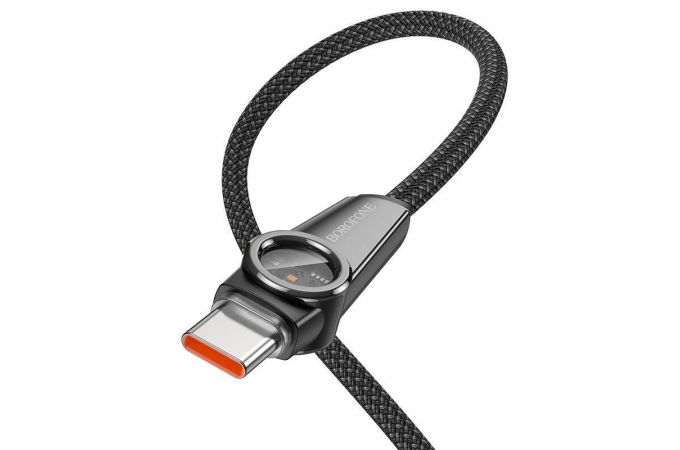 Кабель USB - USB Type-C BOROFONE BU49 5A Shine (черный) 1м