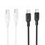 Кабель USB Type-C - USB Type-C BOROFONE BX113 Lenny 60W (белый) 1м силиконовый