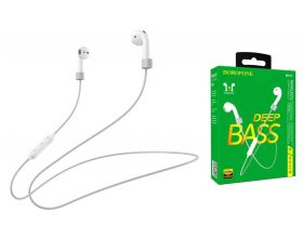 Наушники вакуумные беспроводные BOROFONE BE50 King song sports BT Bluetooth (белый)