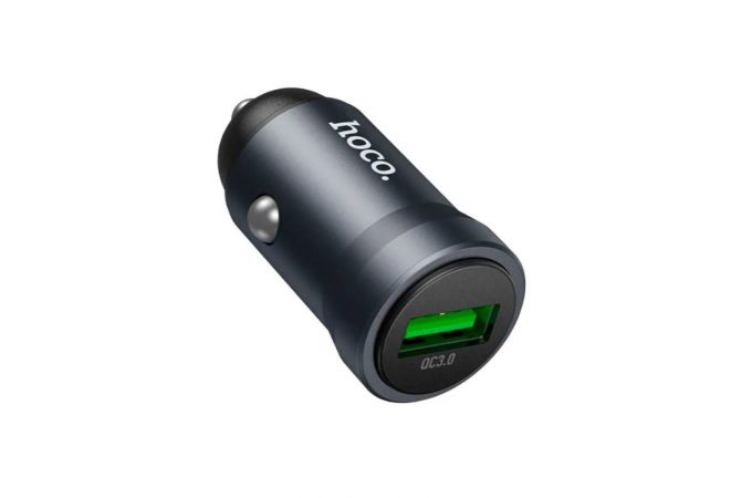 Автомобильное зарядное устройство АЗУ USB HOCO Z62 Energy QC3.0 (металлик)