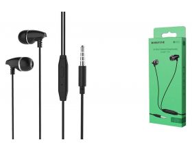 Наушники вакуумные проводные BOROFONE BM25 Sound edge universal (черный)